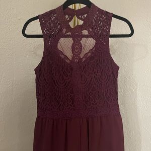 Burgundy Romper